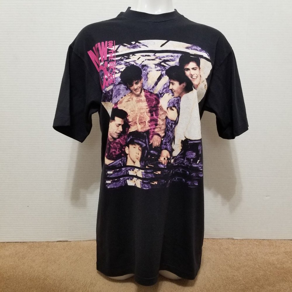 NKOTB shirt Large Magic Summer Tour 1990 Step By Step band merch concert VINTAGE